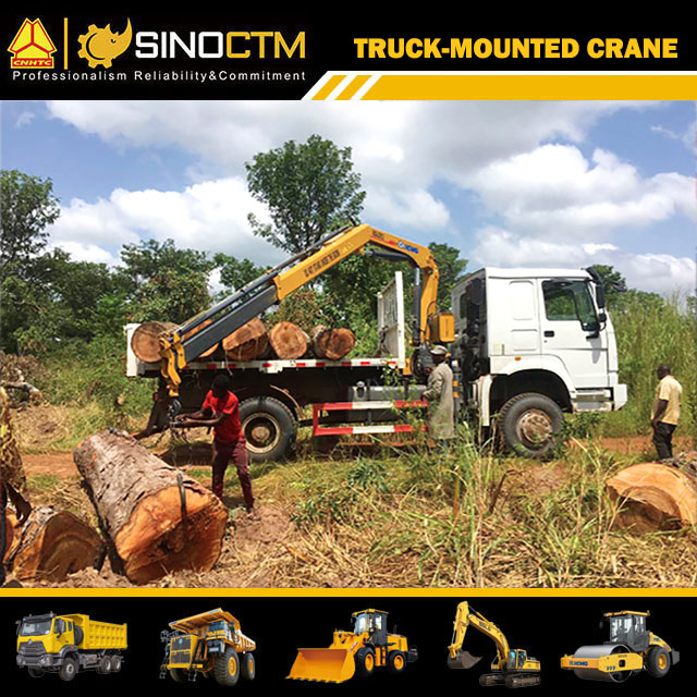XCMG official manufacturer SQ3.2ZK2 mini telescopic boom truck mounted crane