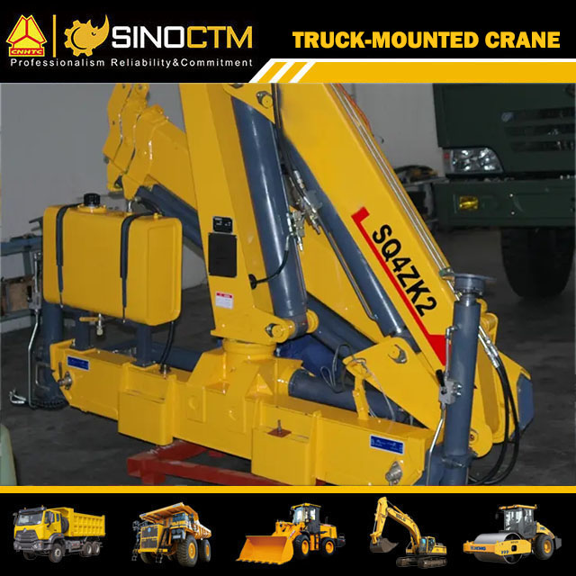 XCMG official manufacturer SQ4ZK2 mini telescopic boom truck mounted crane