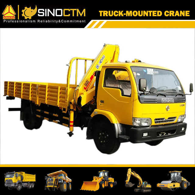 XCMG official manufacturer SQ4ZK2 mini telescopic boom truck mounted crane
