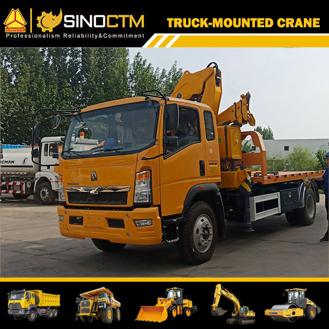 XCMG official manufacturer SQ4ZK2 mini telescopic boom truck mounted crane