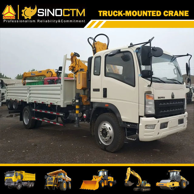 XCMG official manufacturer SQ4ZK2 mini telescopic boom truck mounted crane