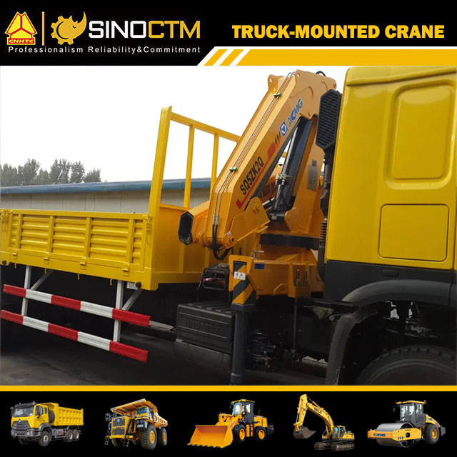 XCMG official manufacturer SQ5ZK2 telescopic boom truck mounted crane