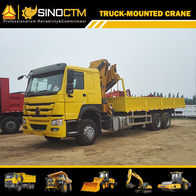 XCMG official SQ16ZK4Q truck mounted crane 16 ton knuckle boom truck mounted crane for sale