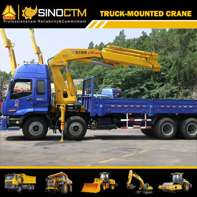 XCMG official SQ16ZK4Q truck mounted crane 16 ton knuckle boom truck mounted crane for sale