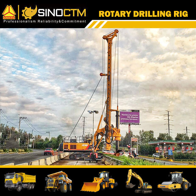 XCMG Earth Drill Machine XR280D Hydraulic Rotary Drilling Rig