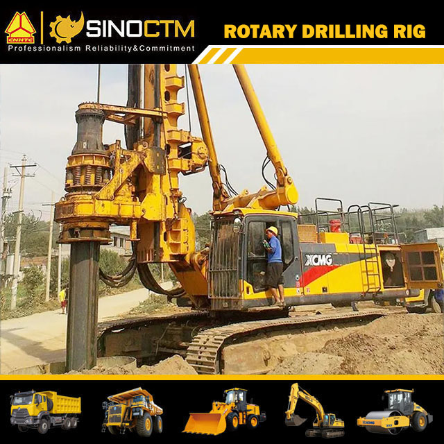 XCMG Earth Drill Machine XR280D Hydraulic Rotary Drilling Rig