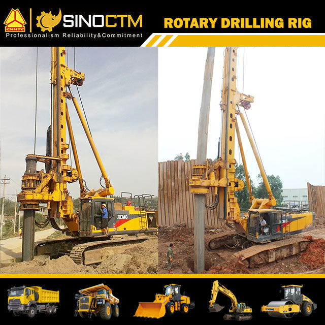 XCMG Earth Drill Machine XR280D Hydraulic Rotary Drilling Rig