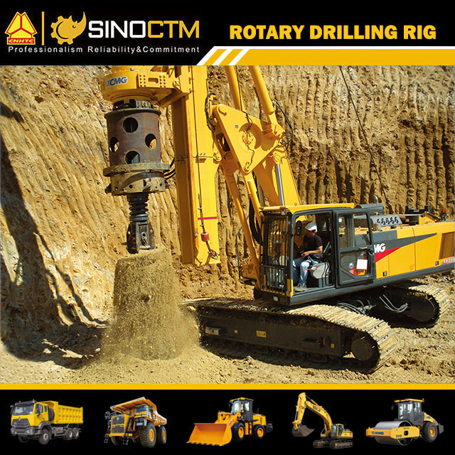 XCMG Construction Machinery XR320D Drill Machine 90m Depth Rotary Drilling Rig with Hammer