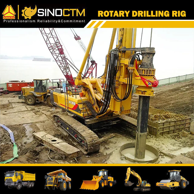 XCMG Construction Machinery XR320D Drill Machine 90m Depth Rotary Drilling Rig with Hammer
