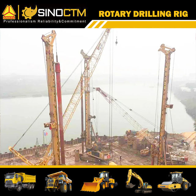 XCMG Drilling Machine XR550D Rotary Drilling Rig 132m Depth Piling Rig Price