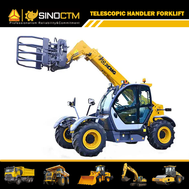 XCMG wheel loader forklift XC6-3006K 6m telescopic handler 3 ton wood loader