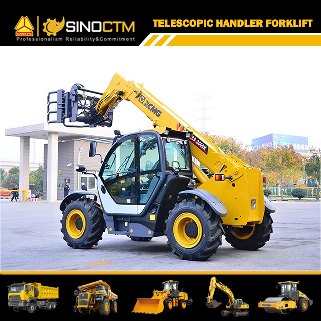 XCMG wheel loader forklift XC6-3006K 6m telescopic handler 3 ton wood loader