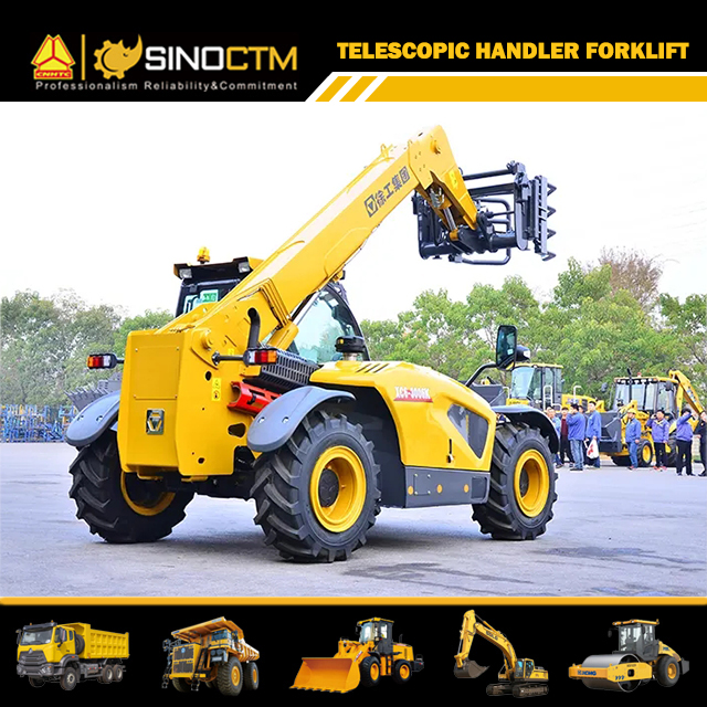 XCMG wheel loader forklift XC6-3006K 6m telescopic handler 3 ton wood loader