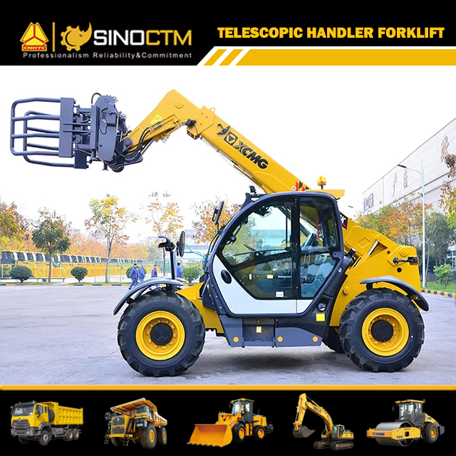 XCMG wheel loader forklift XC6-3006K 6m telescopic handler 3 ton wood loader
