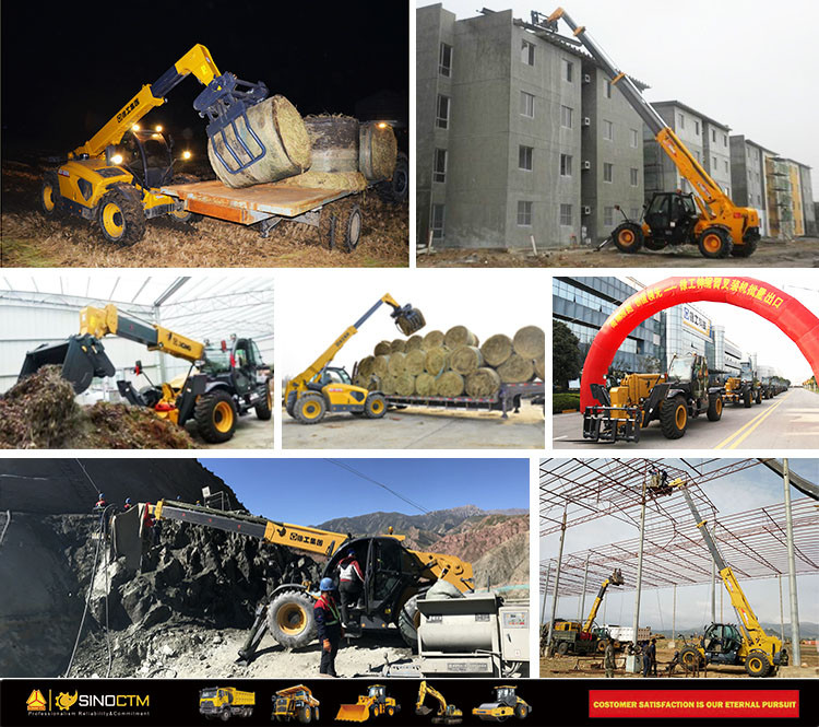 新伸缩式叉装机徐工组合(23) 1.jpg XCMG 3.5 Ton Multifunctional Telescopic Wheel Loader Articulated Front Loader