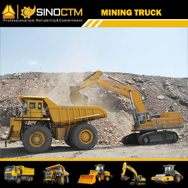 XCMG Official Mechanical Driver Dump Truck XDM100 for sale