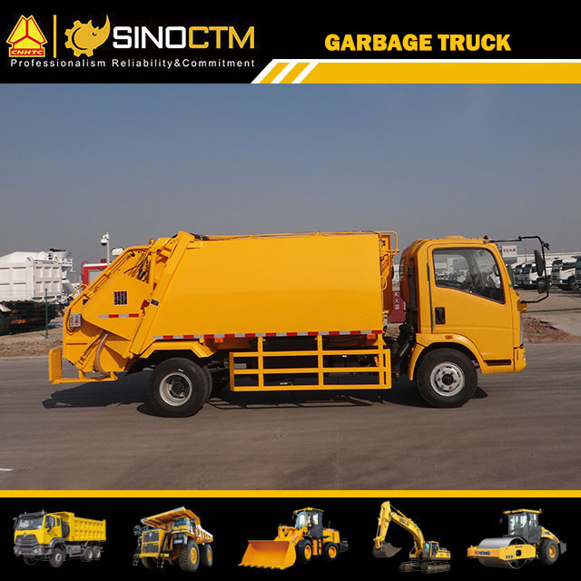 Sinotruk HOWO 4X2 6cbm 8 Cbm 10cbm Garbage Truck price