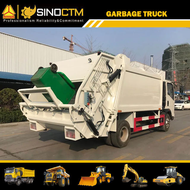 Sinotruk HOWO 4X2 6cbm 8 Cbm 10cbm Garbage Truck price