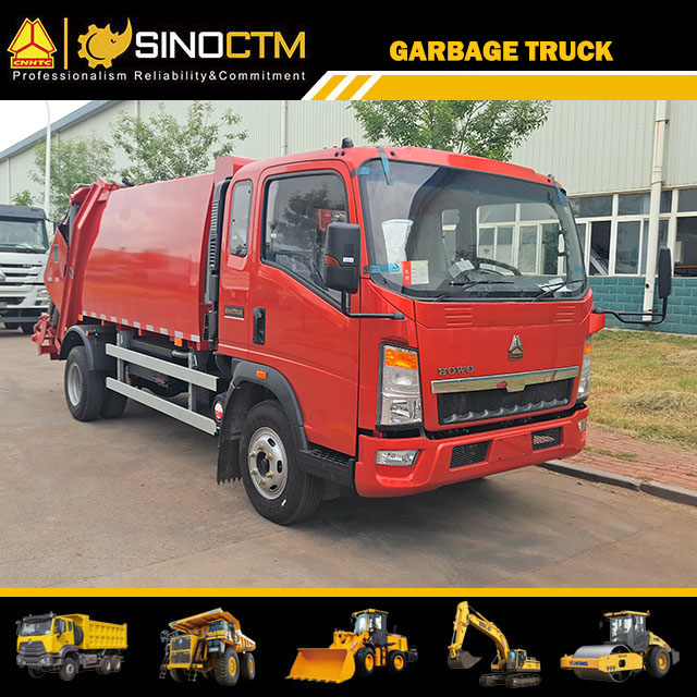 Sinotruk HOWO 4cbm - 16cbm Refuse Truck, Compressed Garbage Truck Compactor Garbage Truck