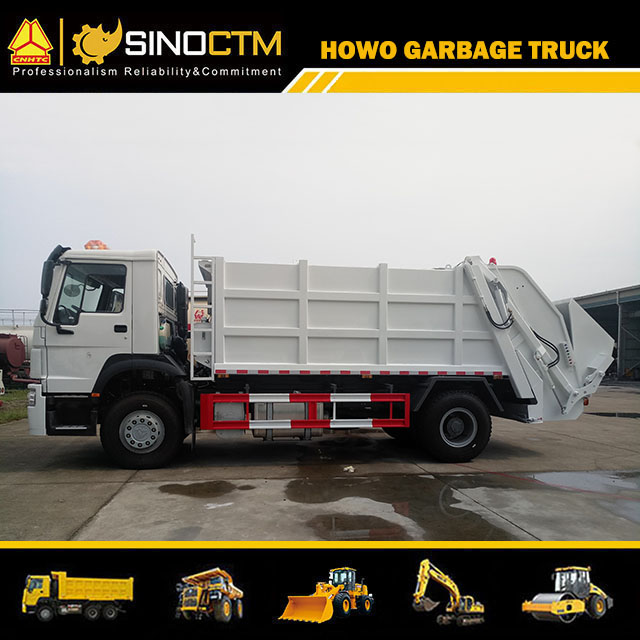 SinoTruck 14000L Waste Collector Compressed Refuse Truck Compactor Garbage Truck