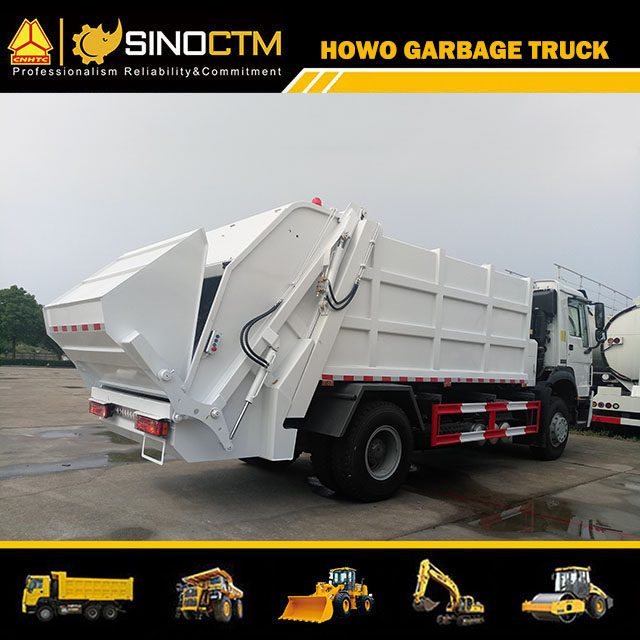 SinoTruck 14000L Waste Collector Compressed Refuse Truck Compactor Garbage Truck