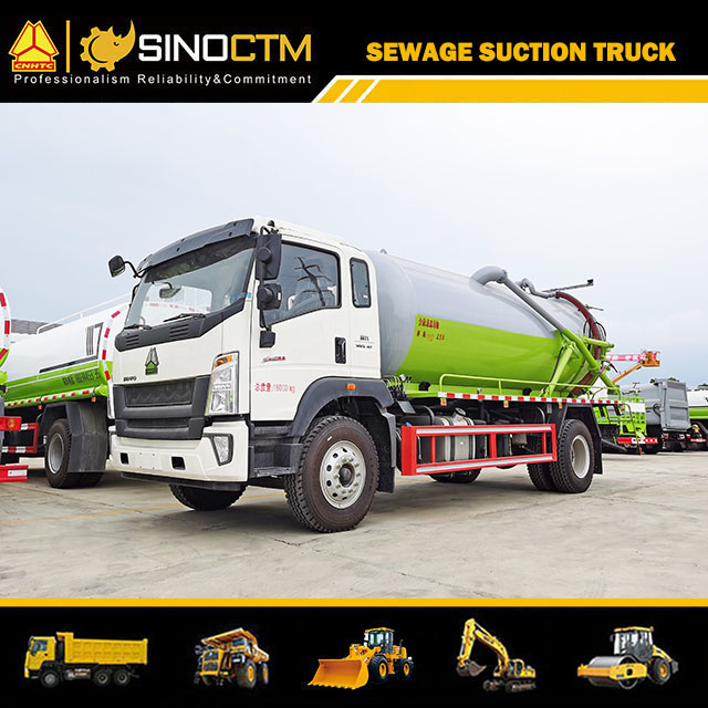 New HOWO Light Duty 6000L-8000L Waste Water Tank Fecal Suction Truck