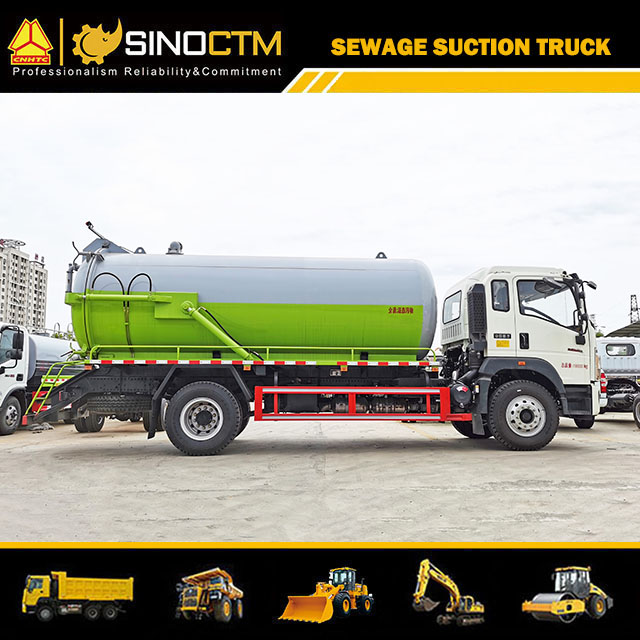New HOWO Light Duty 6000L-8000L Waste Water Tank Fecal Suction Truck