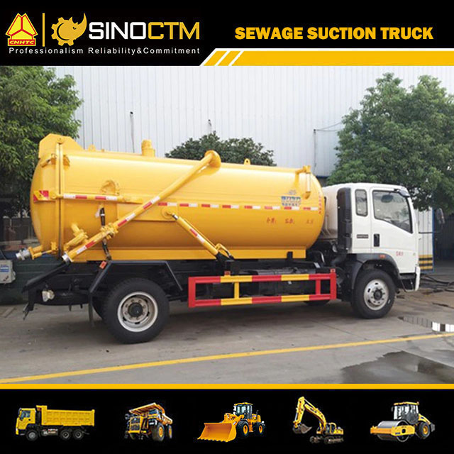 New HOWO Light Duty 6000L-8000L Waste Water Tank Fecal Suction Truck