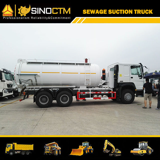 Sinotruk HOWO Large Volume 15000L 18000L Vacuum Sewage Suction Jetting Truck