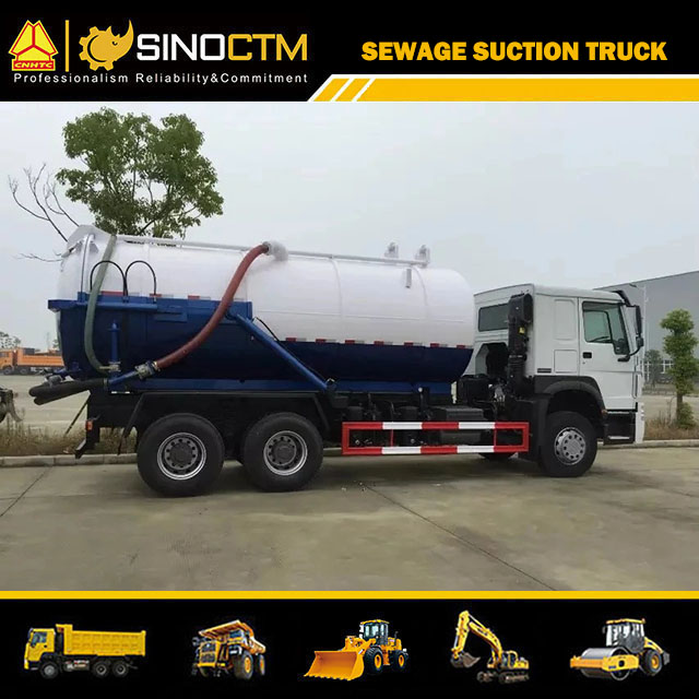 Sinotruk HOWO Large Volume 15000L 18000L Vacuum Sewage Suction Jetting Truck