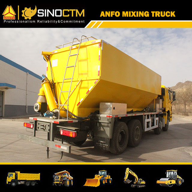 Mine HOWO ANFO explosive site mixing and charging truck Price