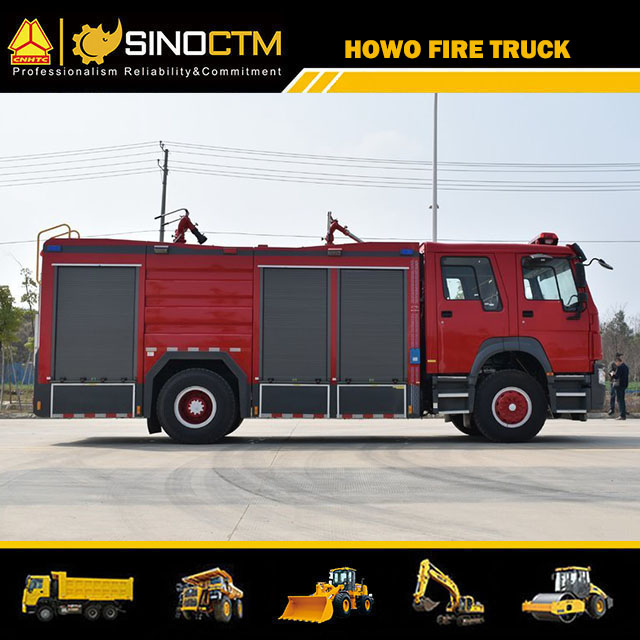 HOWO 4X2 Water fire Truck for sale