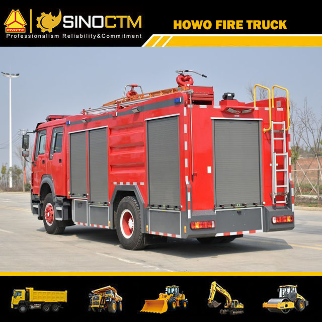 HOWO 4X2 Water fire Truck for sale