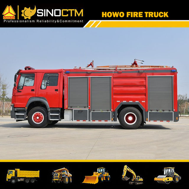 HOWO 4X2 Water fire Truck for sale