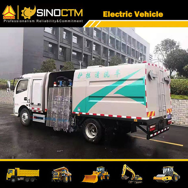Electric Road Guardrail Cleanout Vehicle  4 CBM