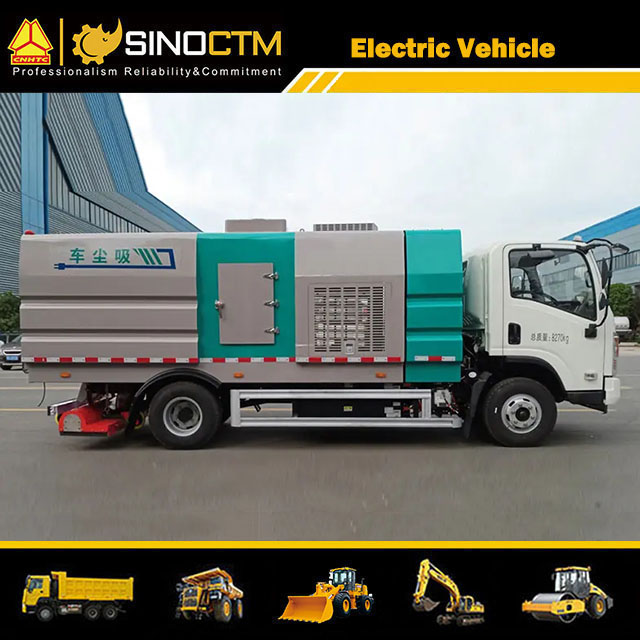 Electric Vacuum Sweeper Truck 5.5CBM for sale