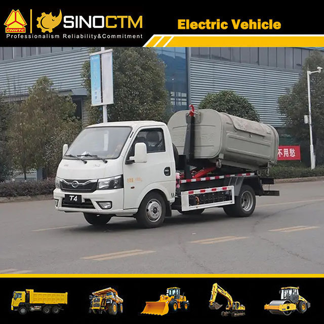 Hoist Hook Arm Waste Recycling Garbage Truck 2.5cbm