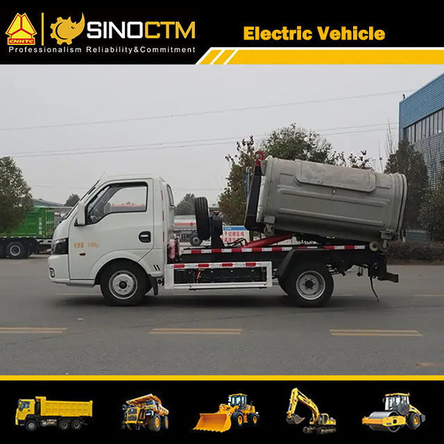Hoist Hook Arm Waste Recycling Garbage Truck 2.5cbm