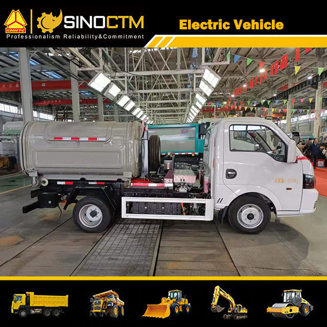 Hoist Hook Arm Waste Recycling Garbage Truck 2.5cbm