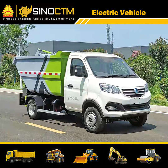 Electric Light Duty Hydraulic Hooklift Hoist Vehicle