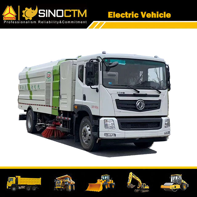 China 18000kg Truck Mount Road Sweeper with DONGFENG Electric Chassis