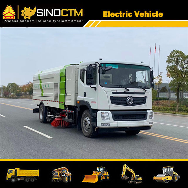 China 18000kg Truck Mount Road Sweeper with DONGFENG Electric Chassis