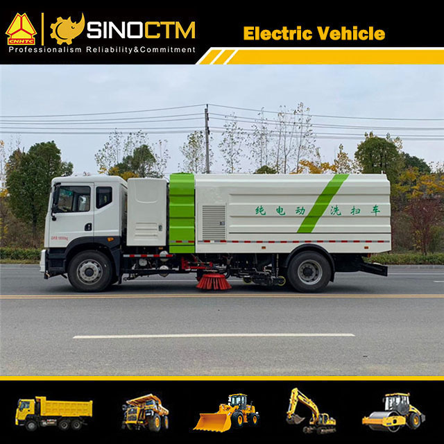 China 18000kg Truck Mount Road Sweeper with DONGFENG Electric Chassis
