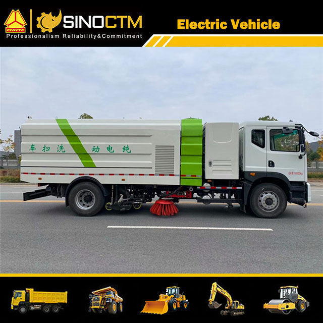 China 18000kg Truck Mount Road Sweeper with DONGFENG Electric Chassis