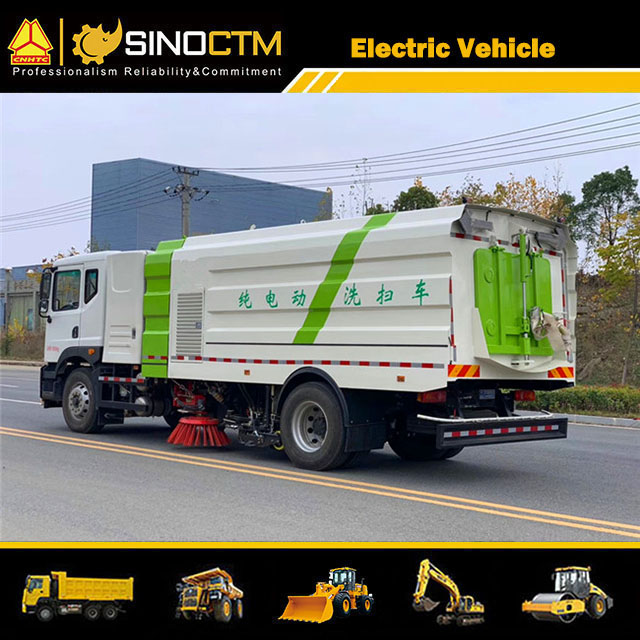 China 18000kg Truck Mount Road Sweeper with DONGFENG Electric Chassis