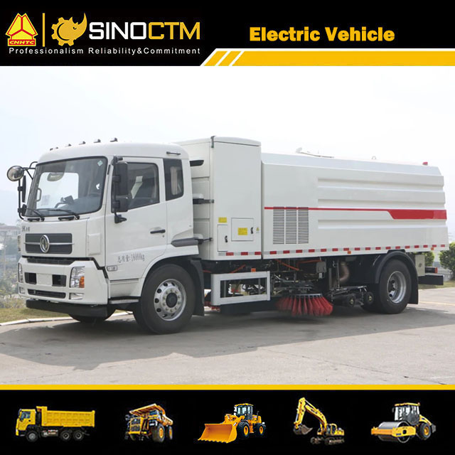 Electric Road Sweeper Truck High Pressure Cleaning Truck Byd Chassis