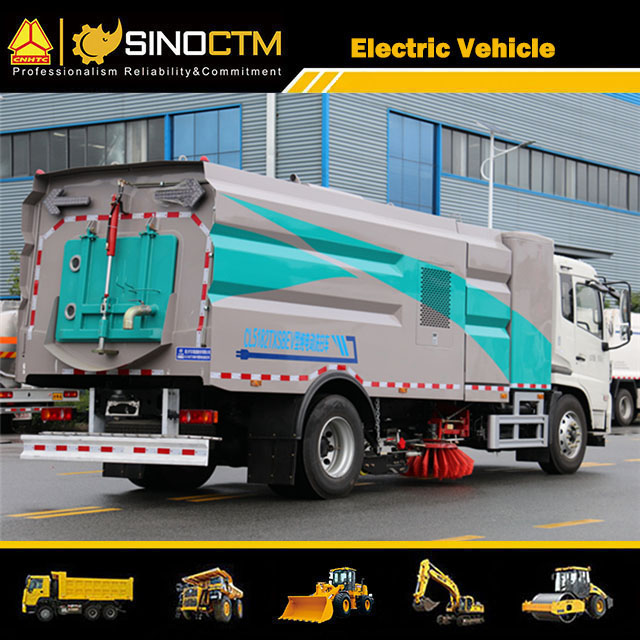Electric Road Sweeper Truck High Pressure Cleaning Truck Byd Chassis
