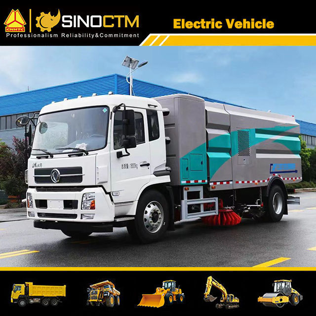 Electric Road Sweeper Truck High Pressure Cleaning Truck Byd Chassis