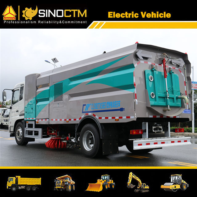 Electric Road Sweeper Truck High Pressure Cleaning Truck Byd Chassis