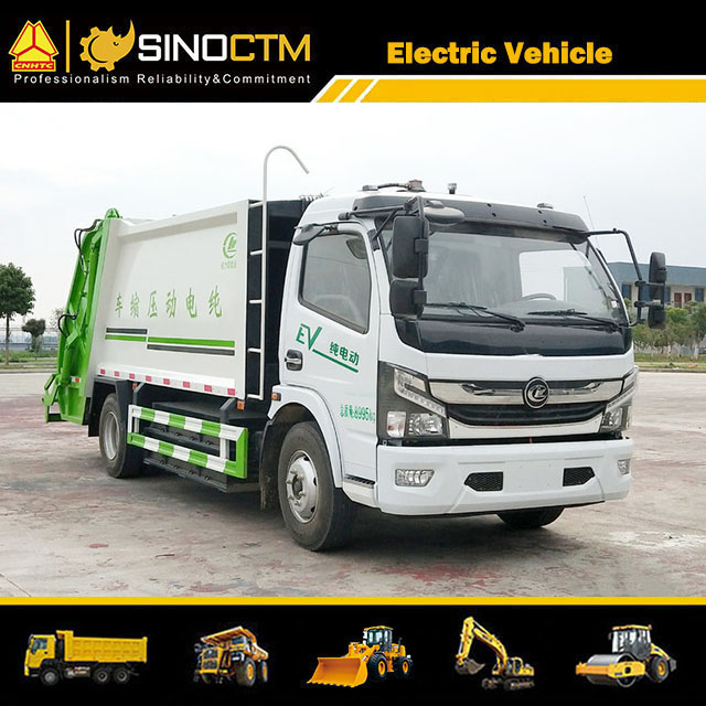 Large Capacity Battery 8 Cubic Yard Waste Tank Electric Garbage Truck